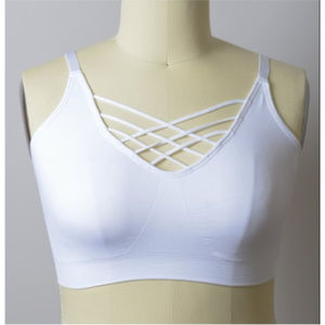 Plus Size Interwoven Strappy Front Bralette